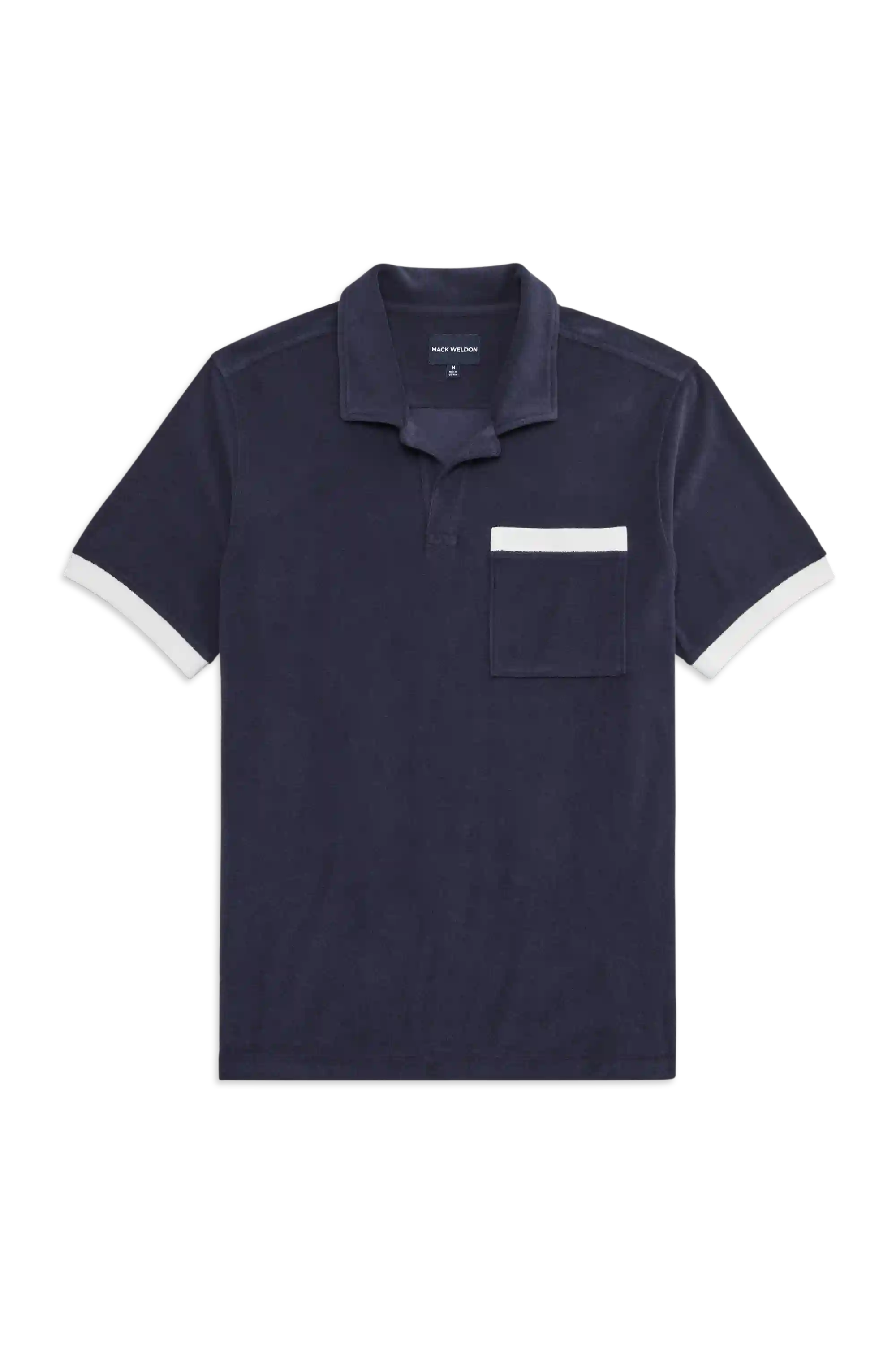 Terry Cloth Johnny Collar Polo