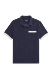 Terry Cloth Johnny Collar Polo