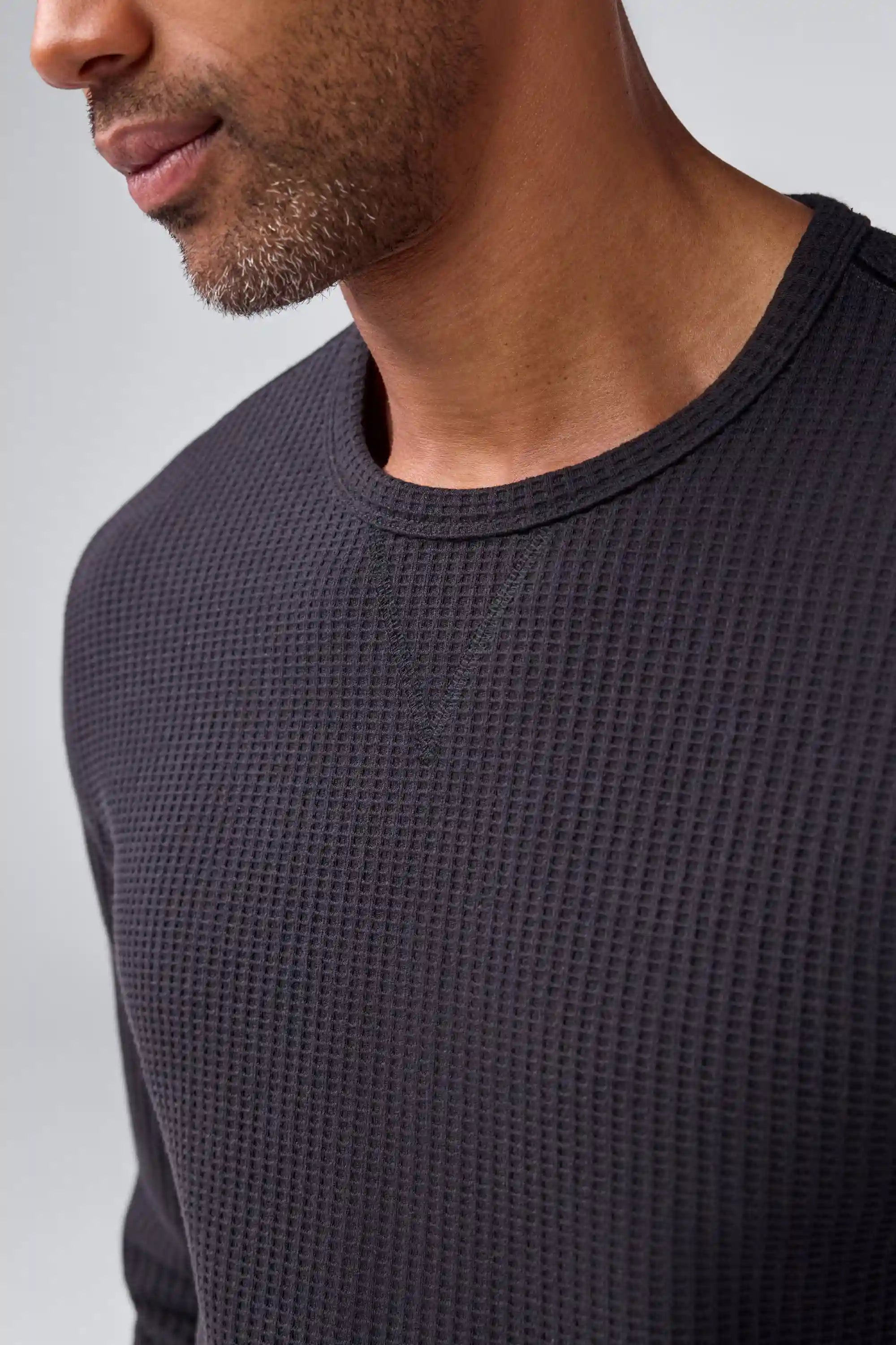 WARMKNIT Waffle Long Sleeve Crew