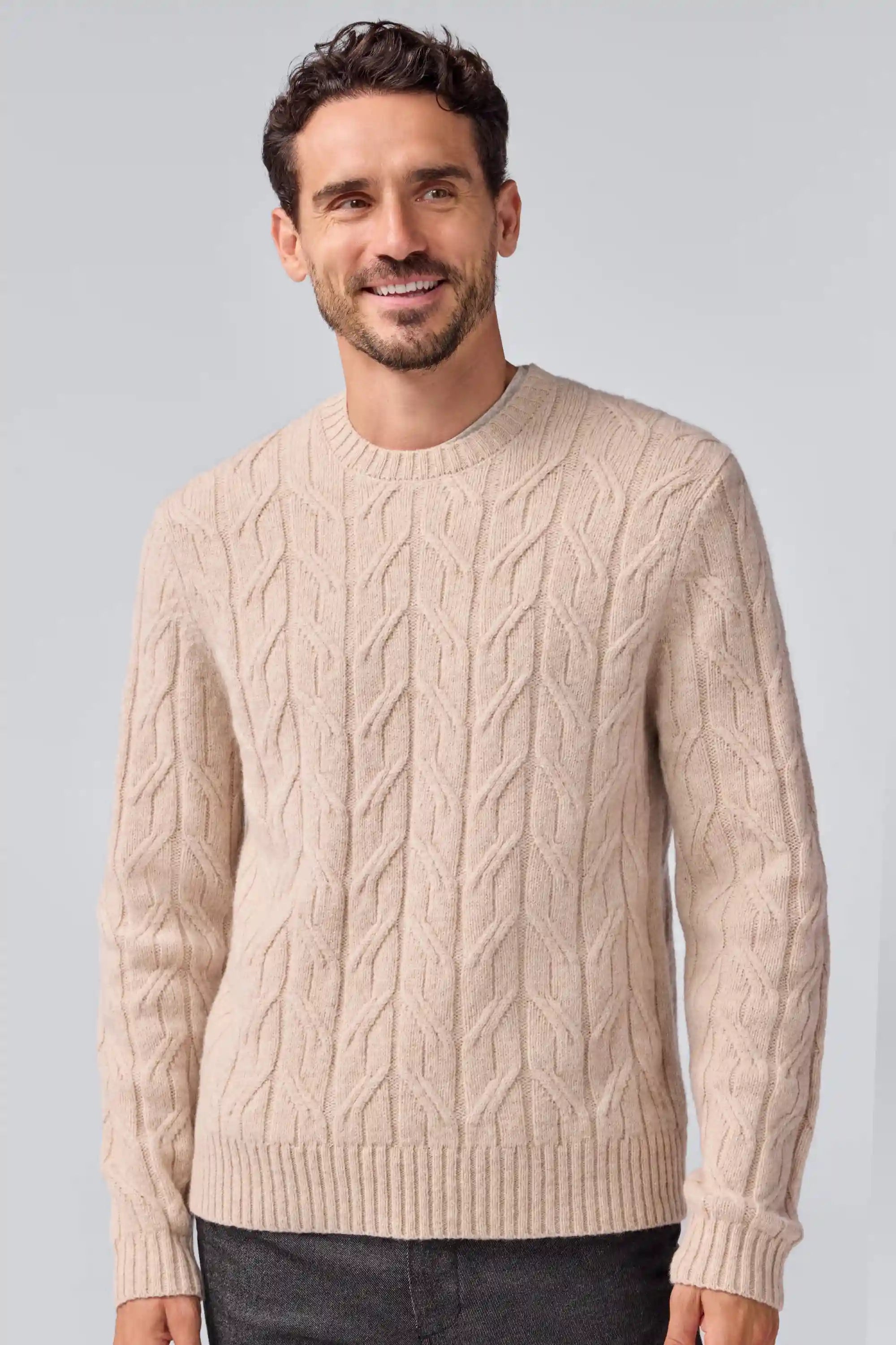 WARMKNIT Wool Crew Neck Sweater
