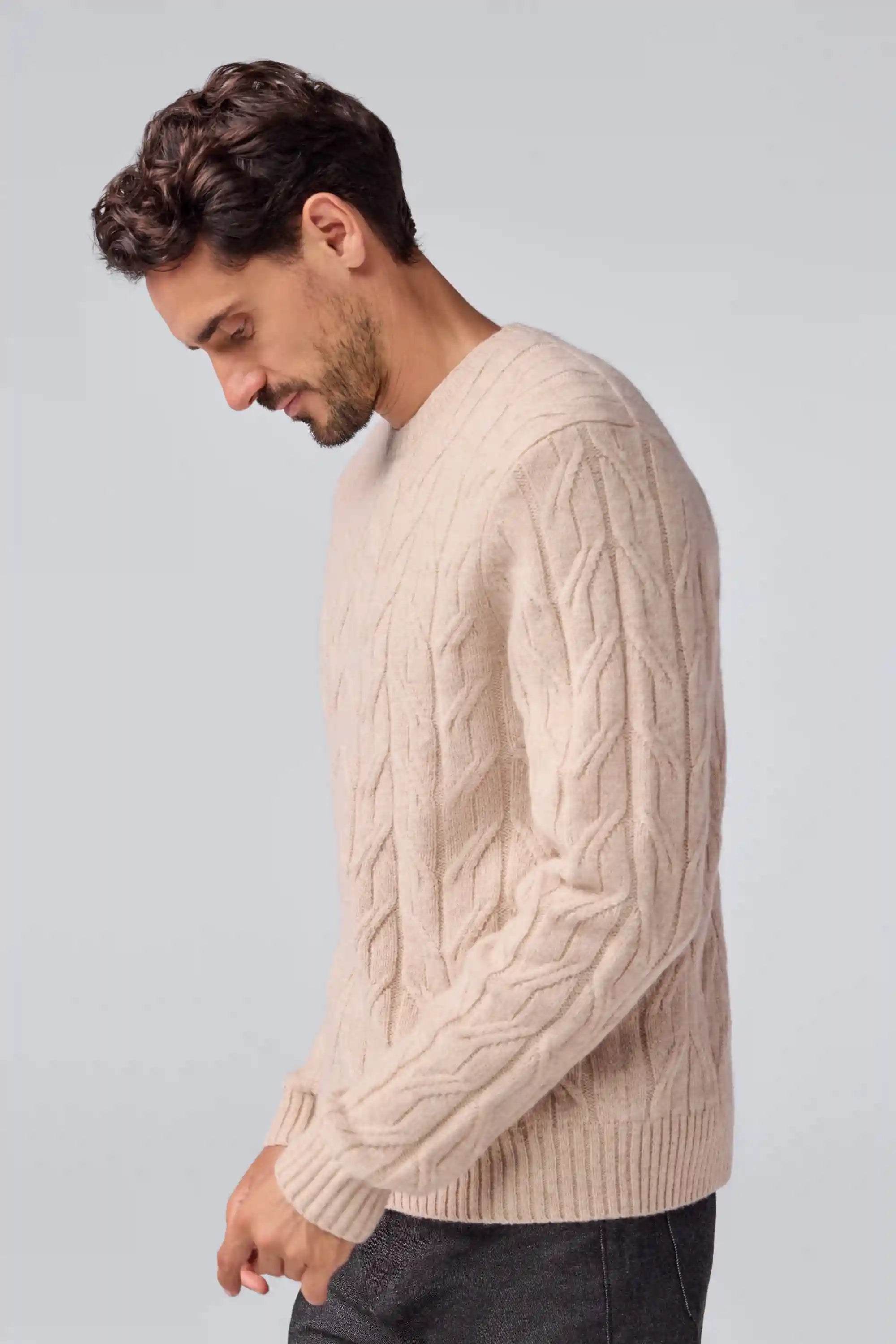 WARMKNIT Wool Crew Neck Sweater